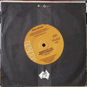 Rick Astley – Whenever You Need Somebody - 1987 7" single 45rpm excellent - Picture 1 of 1