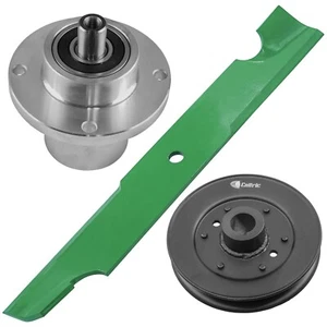 Deck Spindle w/ Pulley Blade for Bad Boy ZT Avenger 54" 2020-2024 / 033-4890-00 - Picture 1 of 8