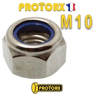 NYLSTOP LOCK DIN985 BRAKE FREE NUT M10 x (5 to 20pcs) NYLSTOP LOCK | Stainless A2 - Picture 1 of 5