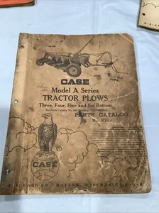 Vintage Case Model A Series Tractor Plows Parts Catalog No.B748 3,4,5&6 - Picture 1 of 6