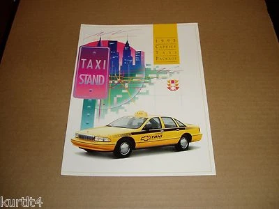 Chevrolet Caprice 1993 paquete de taxi folleto de ventas literatura original Foto 1 de 3