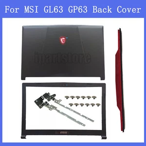 For MSI GL63 MS-16P4 16P5 16P6 LCD Back Cover&L Front Bezel&Hinge Cover - Afbeelding 1 van 8