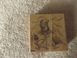 Ellen Jareckie Wood Mounted Rubber Stamp She Loves Me 1993  # HMQ05 - Picture 1 of 3