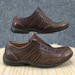 Hush Puppies Shoes Mens 8.5 M Oxford Brown Leather Lace Up Casual Comfort H12471 - Picture 1 of 16