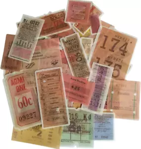 Vintage Washi Sticker Set Retro Ticket Counterfoil Self-Adhesive Stickers for Sc - Picture 1 of 5