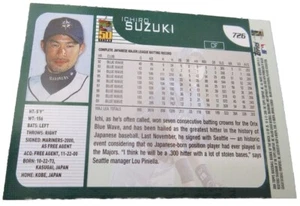 ICHIRO SUZUKI Topps Rookie der Woche Mariners NY Yankees 4000 Plus Hits HOF - Bild 1 von 2