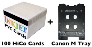 Inkjet PVC ID Card Kit M Tray Canon Pixma TS8020, TS8050, TS9020, TS9050, Others - Picture 1 of 5