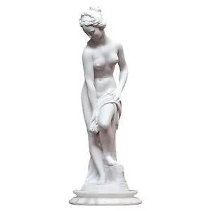Badende Allegrain Skulptur aus Tabelle IN Marmor Mit Basis IN Alabaster H 40cm - Bild 1 von 8