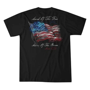Howitzer Style Boy's T-shirt Waving Flag - Picture 1 of 6