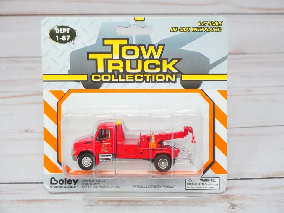 Remolque Boley colección 4135-11, rojo internacional, remolque 24 horas, escala HO Foto 1 de 3