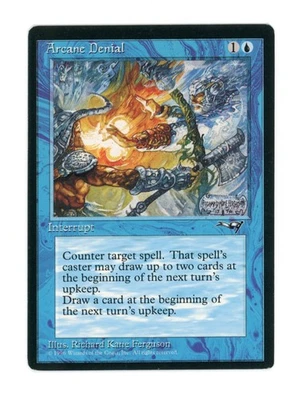 Arcane Denial (Axe) - Alliances 1996 Magic the Gathering MTG - LP - Image 1 of 2