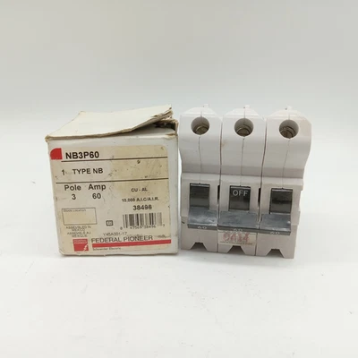Federal Pioneer NB3P60 3P 60A Circuit Breaker - Image 1 of 4