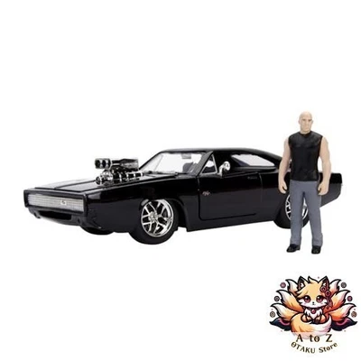 NUOVO Jada Toys Fast & Furious Series scala 1/24 FF Dodge Charger R/T nero con - Immagine 1 di 4