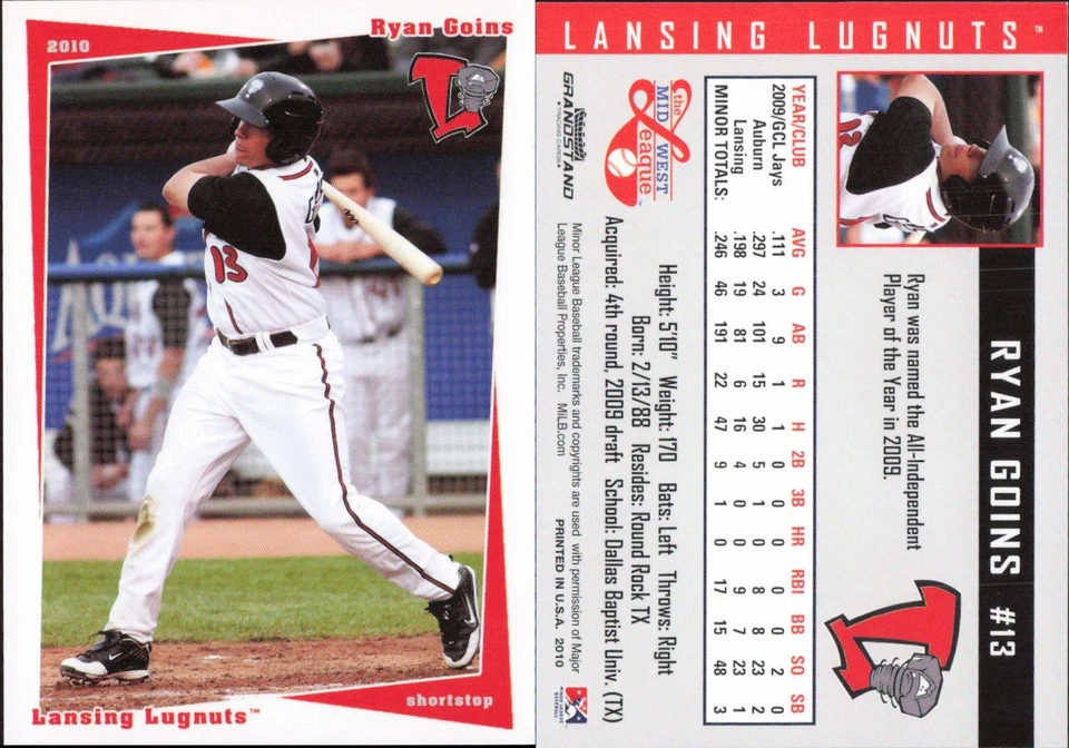 2010 Grandstand Lansing Lugnuts Blue Jays Qty Team Your Choice You Pick Set - Image 1 of 1