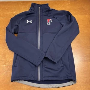 Penn Quakers Jacket Mens Small Blue Cold Gear Full Zip Under Armor - Picture 1 of 11
