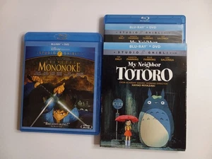 Studio Ghibli Blu-ray Lot of 2: Mononoke & My Neighbor Totoro (with Slip Case) - Picture 1 of 3