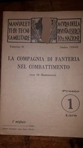 Libretto fascicolo IX La compagnia di fanteria nel combattimento - Picture 1 of 4