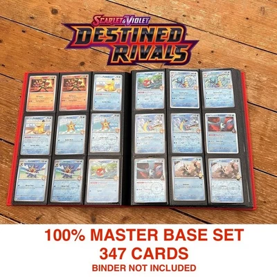 Pokémon TCG Destined Rivals 100% Complete Master Base Set Holo Reverse Holo EX - Image 1 of 4