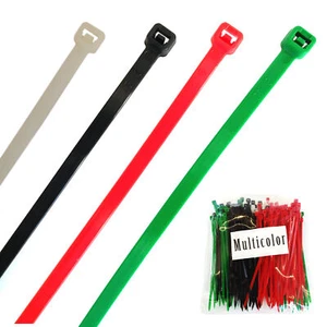 Juego de bridas de cable color 50-200 piezas 100 150 200mm negro blanco verde rojo 15 20cm - Imagen 1 de 5
