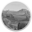 2 x Vinyl Stickers 7.5cm (bw) - Hunts Mesa Monument Valley Arizona  #37564
