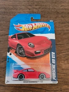 Hot Wheels Porsche 911 GT2 Nightburnerz '11 Red 2010 New 9/10 - Picture 1 of 2