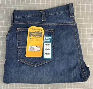 Carhartt Men's Rugged Flex Relaxed Fit Jeans Regular 42x30 BD2804-M 5-Pocket NEW - Picture 1 of 9