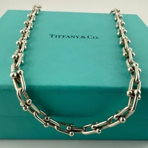 Tiffany & Co. Small Link Hardwear Necklace in Sterling Silver 18.25" - Picture 1 of 5