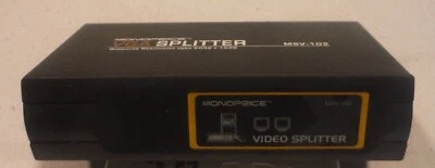 MONOPRICE MSV-102 VGA SVGA SPLITTER AMPLIFIER RES 2048 X 1536 - Image 1 of 4