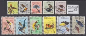 PAPUA NEW GUINEA PNG 1964 BIRDS DEFIN SET (x11) USED (ID:231/D64770) - Picture 1 of 1