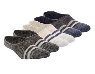 Nuevo Para hombres Impermeable Acolchado No Show Forros 6 Pares Calcetines Zapatos Talla 6-12 Foto 1 de 4