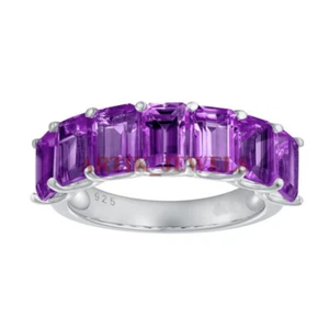 Natural Amethyst Gemstone with 925 Sterling Silver Ring for Women's #3640 - Picture 1 of 10
