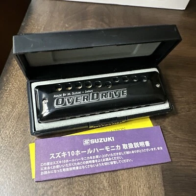 SUZUKI MR-300 Bb Llave OVER DRIVE 10 orificios armónica diatónica de Japón Foto 1 de 3