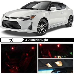 Kit de equipamiento interior de 9 luces LED rojas para 2005-2016 Scion tC - Imagen 1 de 12
