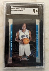 🔥2004-05 Bowman Chrome SGC 9 Dwight Howard Rookie RC #129 Magic🔥