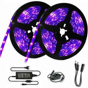 1-10M LED UV Light Strip Ultraviolet Flexible Purple Blacklight dimmer tape set - Picture 1 of 12