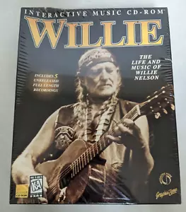 Willie Nelson Life & Music, Interactive Music CD-ROM, Win 3.1 & Win 95 Plus Mac - Picture 1 of 3