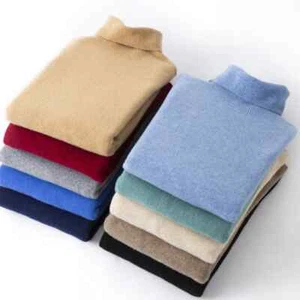  Maglione Cashmere Uomo 100% Lana Merino Maglia Pullover Maglione Business - Foto 1 di 34