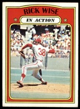 1972 Topps #44 Rick Wise IA Phillies VG-VGEX *1716