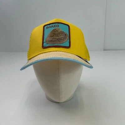 The Farm Hat Men Snap Back Baked Spell Out Clam Logo Rattan Street Hype Core Cap - Image 1 of 4