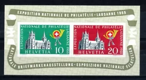 Switzerland 1955 Philatelic Exhibition miniature sheet MNH - Picture 1 of 1