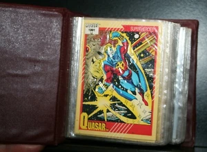 57 COLECCIÓN DE CARTAS COLECCIONABLES MARVEL 1991 VINTAGE #49 A #96 EN FUNDAS DE ÁLBUM - Imagen 1 de 6