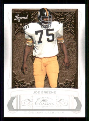2009 Donruss Classics Timeless Tributes Silver #127 Joe Greene /100 - Image 1 of 2