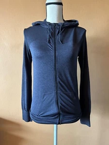 Nike Dri Fit Gray Full Zip Lightweight Hooded Sweater Size XS - Picture 1 of 5