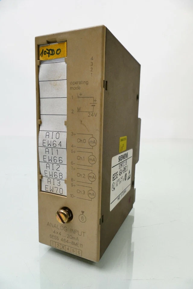 Siemens SIMATIC S5-100U | 6ES5 464-8ME11 | E:03 | 6ES5464-8ME11 - Bild 1 von 1