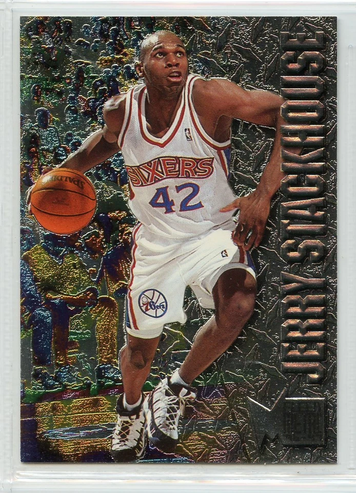 1996-97 Fleer Metal Basketball - #73 - Jerry Stackhouse - Philadelphia 76ers - Image 1 of 1