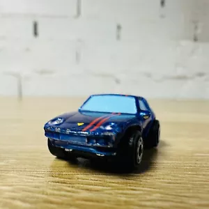Micro Machines Porsche 928 Chrome Blue Red Stripe Best of 88 Galoob - Picture 1 of 15