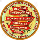 Co-Operative Beer Co. Sioux City,Iowa 18" Round Metal Sign