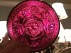 Ruby Red Pressed Glass Cereal Bowl Cristal D'Arques Durand France Cut Flower 4