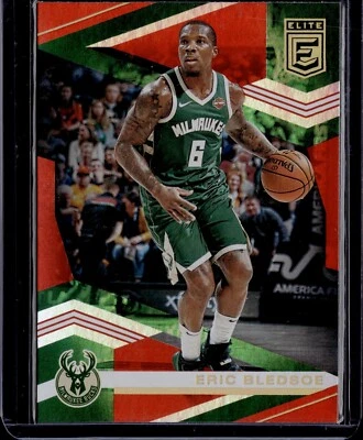 2019-20 Panini Donruss Elite ERIC BLEDSOE Red #35 Milwaukee Bucks - Image 1 of 2