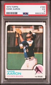 1973 Topps Hank Aaron #100 PSA 5 - Picture 1 of 2